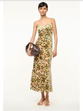 STAUD Floral Midi Dress